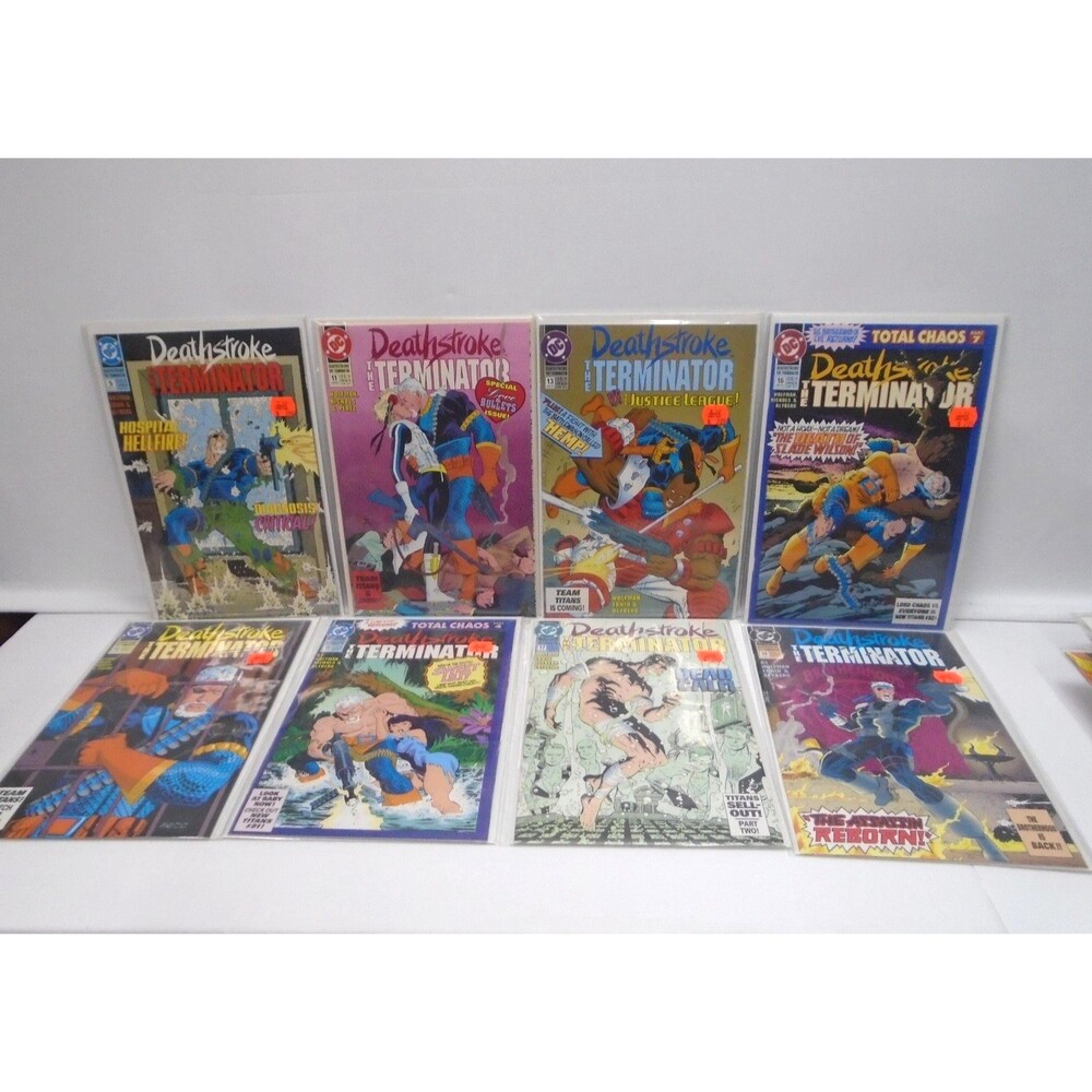 Deathstroke the Terminator Lot of 8 Comic books DC